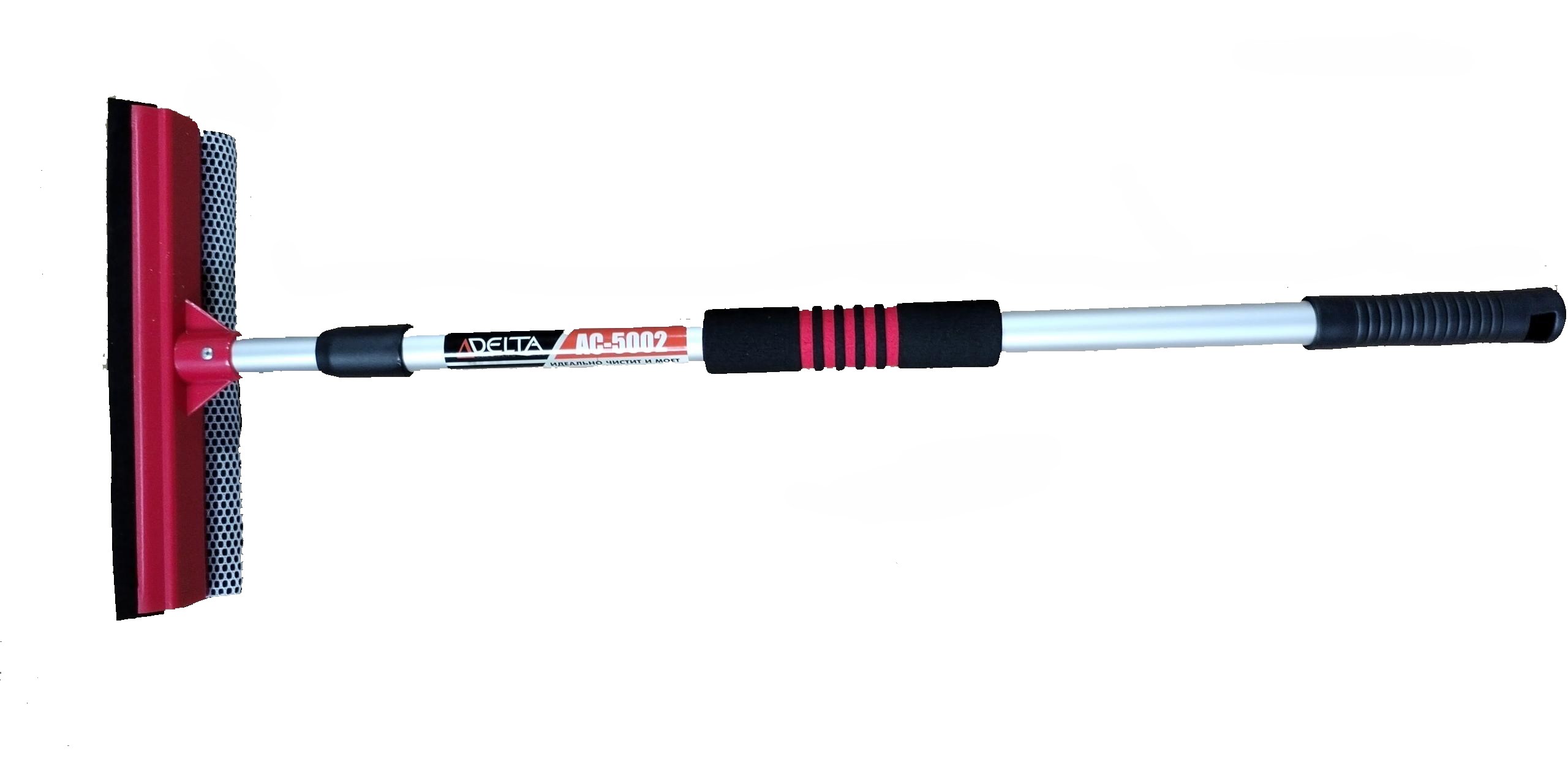 Водосгон с губкой АС-5002 10" с телескопической ручкой 68-121см (24)