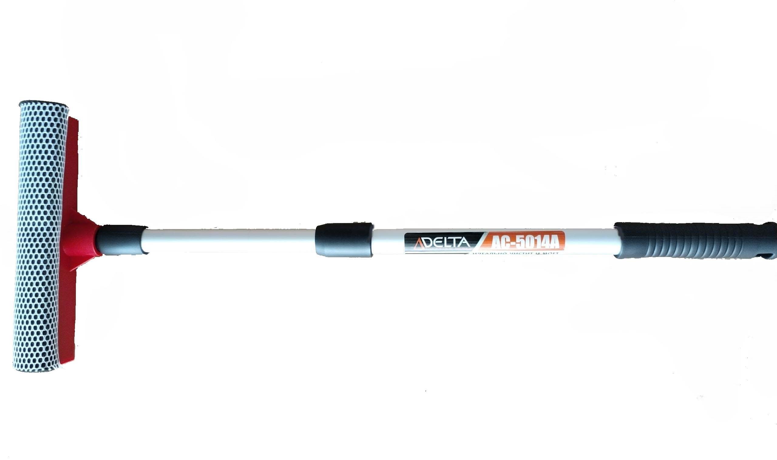 Водосгон с губкой АС-5014A 8" с телескопической ручкой 45-70см (24)