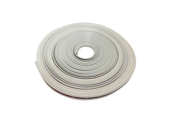 Декоративный обод H-ZS01 на колесный диск, силикон, белый (7м)
