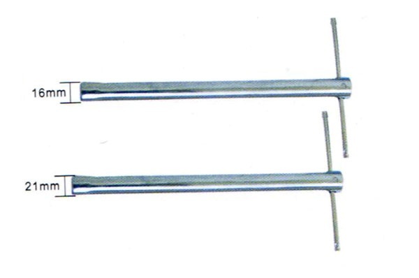 Ключ свечной трубч.SТ- 605 -21 21 мм с воротком, 25см