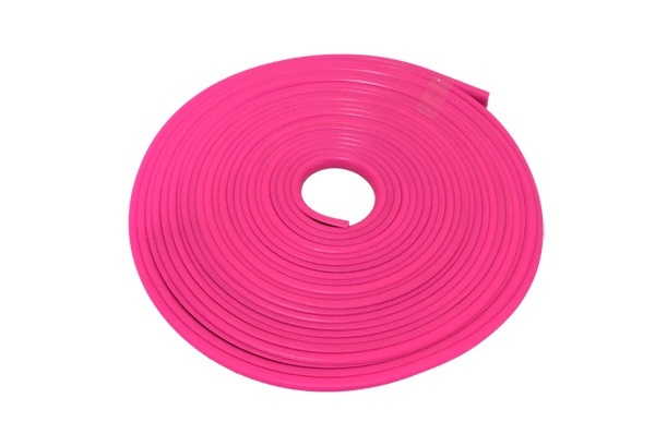 Декоративный обод H-ZS01 на колесный диск,силикон,розовый (7м)