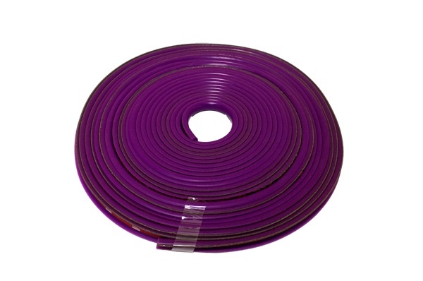 Декоративный обод H-ZS01 на колесный диск,силикон,фиолетовый (7м)