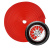 Декоративный обод H-ZS01 на колесный диск, силикон, красный (7м)