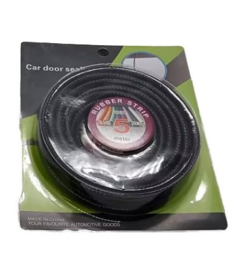 Защитная лента 091-MFT001-01 кромки двери от сколов,5м,PVC+сталь, черная (72)