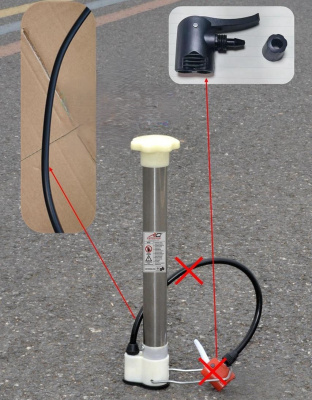 Насос ручной  АС-SS30 "Ромашка" нержавеющий корпус